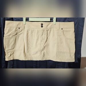 New Abercrombie & Fitch Micro Mini Corduroy Skirt Size XXL